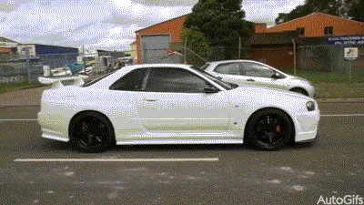A car accelerating quickly