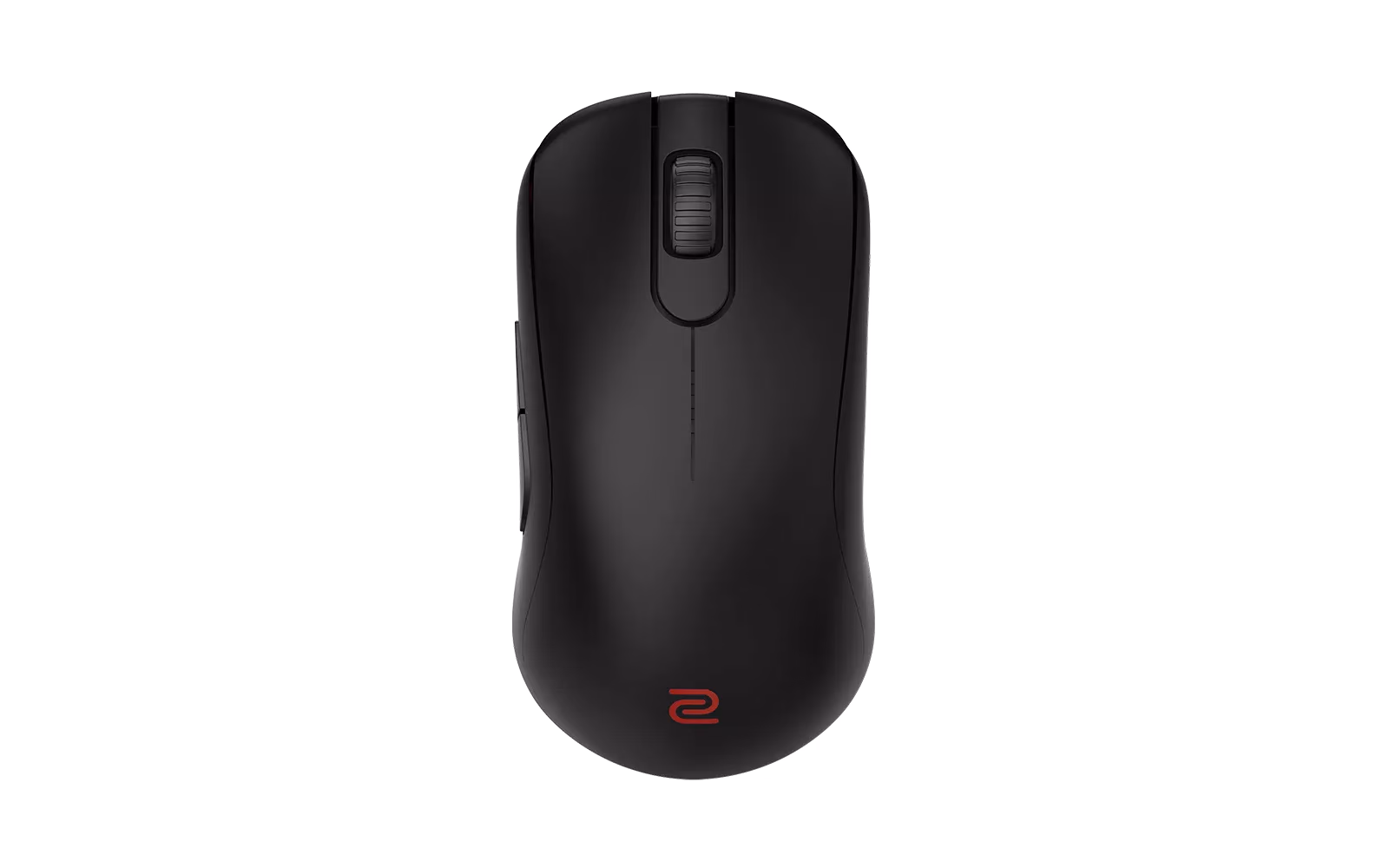 BenQ Zowie S2-DW mouse in Black, top view