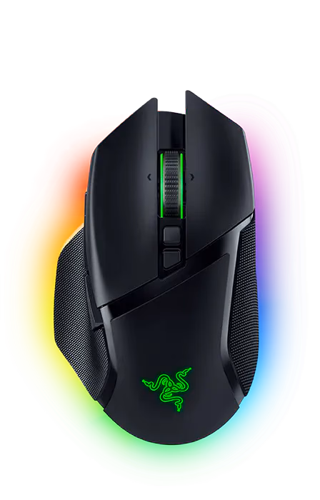 Razer Basilisk V3 Pro mouse in Black, top view