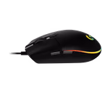 Logitech G203 LIGHTSYNC mouse in Black, left side