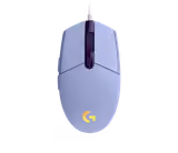 Logitech G203 LIGHTSYNC mouse in Purple, top view