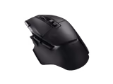 Logitech G502 X LIGHTSPEED mouse in Black, back view