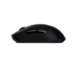 Logitech G703 LIGHTSPEED mouse in Black, left side