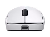 Logitech PRO 2 LIGHTSPEED mouse in White, front view