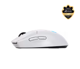 Logitech PRO 2 LIGHTSPEED mouse in White, left side