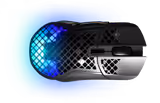 SteelSeries Aerox 5 Wireless mouse in Black, top view