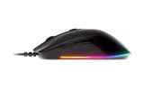 SteelSeries Rival 3 mouse in Black, left side